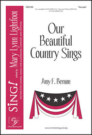 Our Beautiful Country Sings Two-Part choral sheet music cover Thumbnail